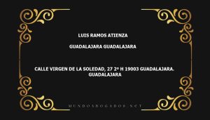 abogado Luis Ramos Atienza en la localidad de Guadalajara