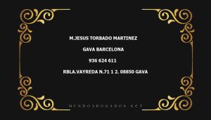 abogado M.Jesus Torbado Martinez en la localidad de Gava