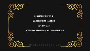 abogado Mª Angeles Sivila . en la localidad de Alcobendas