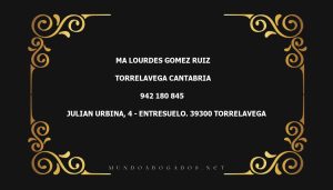 abogado Ma Lourdes Gomez Ruiz en la localidad de Torrelavega