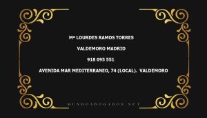 abogado Mª Lourdes Ramos Torres en la localidad de Valdemoro