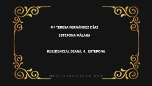 abogado Mª Teresa Fernández Díaz en la localidad de Estepona