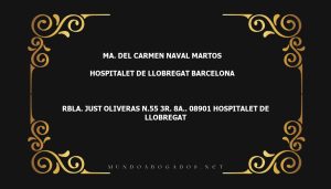 abogado Ma. Del Carmen Naval Martos en la localidad de Hospitalet de Llobregat