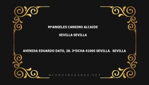 abogado Mªangeles Cansino Alcaide en la localidad de Sevilla