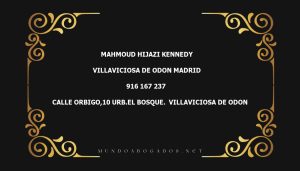 abogado Mahmoud Hijazi Kennedy en la localidad de Villaviciosa de Odon