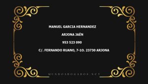 abogado Manuel Garcia Hernandez en la localidad de Arjona