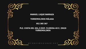 abogado Manuel Luque Barraza en la localidad de Torremolinos