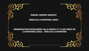 abogado Manuel Mendez Asencio en la localidad de Jerez de la Frontera