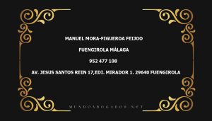 abogado Manuel Mora-Figueroa Feijoo en la localidad de Fuengirola