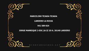 abogado Marcelino Tejada Tejada en la localidad de Lardero