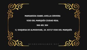 abogado Margarida Isabel Avella Cervera en la localidad de Viso del Marqués