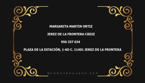 abogado Margarita Martin Ortiz en la localidad de Jerez de la Frontera