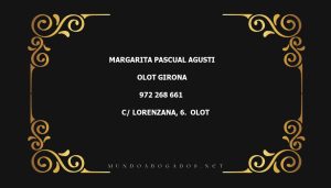 abogado Margarita Pascual Agusti en la localidad de Olot