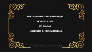 abogado Maria Amparo Terron Manrique en la localidad de Arjonilla