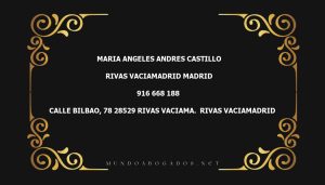 abogado Maria Angeles Andres Castillo en la localidad de Rivas Vaciamadrid