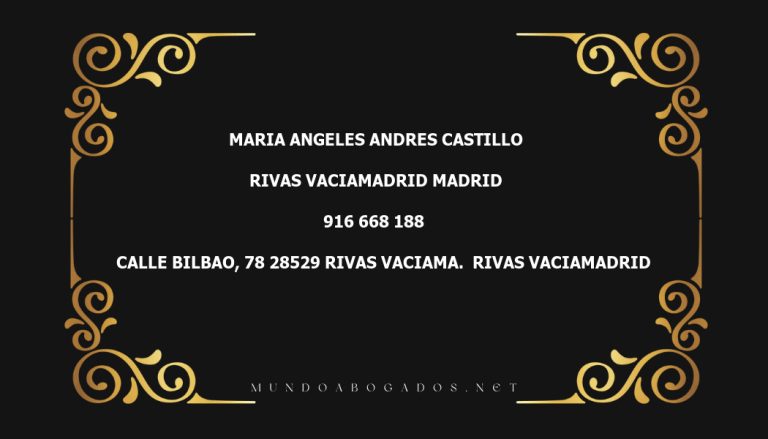 abogado Maria Angeles Andres Castillo en la localidad de Rivas Vaciamadrid