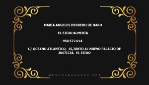 abogado María Angeles Herrero De Haro en la localidad de El Ejido