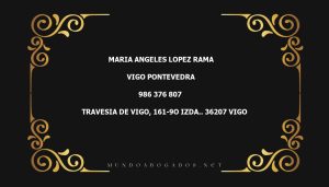 abogado Maria Angeles Lopez Rama en la localidad de Vigo