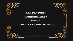 abogado Maria Bailey Garrido en la localidad de Castelldefels