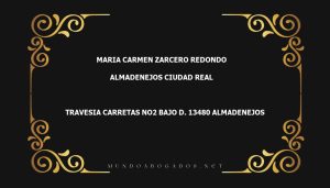 abogado Maria Carmen Zarcero Redondo en la localidad de Almadenejos