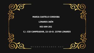 abogado Maria Castelo Cordoba en la localidad de Linares