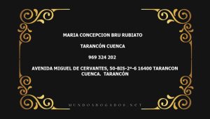 abogado Maria Concepcion Bru Rubiato en la localidad de Tarancón