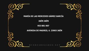 abogado María De Las Mercedes Gámez García en la localidad de Jaén