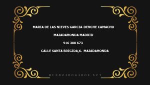 abogado Maria De Las Nieves Garcia-Denche Camacho en la localidad de Majadahonda