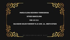 abogado Maria Elena Redondo Torregrosa en la localidad de Sitges