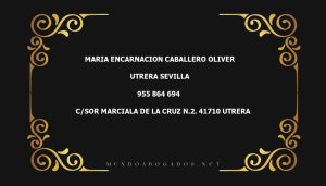 abogado Maria Encarnacion Caballero Oliver en la localidad de Utrera