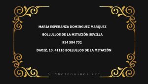 abogado Maria Esperanza Dominguez Marquez en la localidad de Bollullos de la Mitación