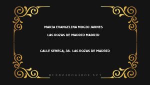 abogado Maria Evangelina Mogio Jarnes en la localidad de Las Rozas de Madrid