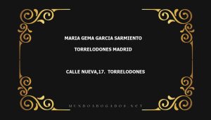 abogado Maria Gema Garcia Sarmiento en la localidad de Torrelodones