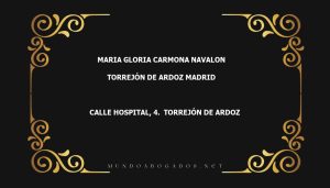 abogado Maria Gloria Carmona Navalon en la localidad de Torrejón de Ardoz