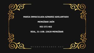 abogado Maria Inmaculada Aznarez Adelantado en la localidad de Mengíbar