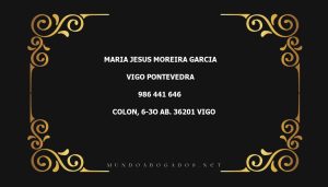 abogado Maria Jesus Moreira Garcia en la localidad de Vigo