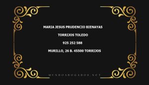 abogado Maria Jesus Prudencio Bienayas en la localidad de Torrijos