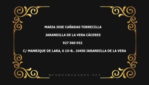 abogado Maria Jose Cañadas Torrecilla en la localidad de Jarandilla de la Vera