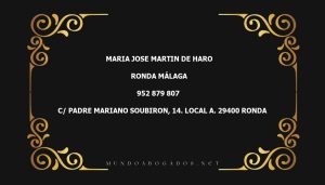 abogado Maria Jose Martin De Haro en la localidad de Ronda