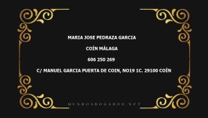 abogado Maria Jose Pedraza Garcia en la localidad de Coín