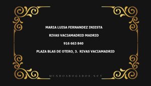 abogado Maria Luisa Fernandez Iniesta en la localidad de Rivas Vaciamadrid