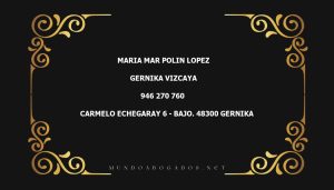 abogado Maria Mar Polin Lopez en la localidad de Gernika