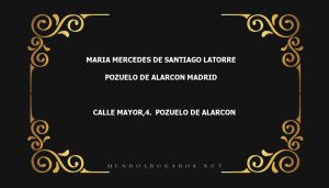 abogado Maria Mercedes De Santiago Latorre en la localidad de Pozuelo de Alarcon