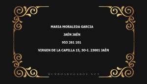 abogado Maria Moraleda Garcia en la localidad de Jaén