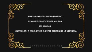 abogado Maria Reyes Triguero Florido en la localidad de Rincón de la Victoria