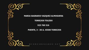 abogado Maria Sagrario Vazquez Almoguera en la localidad de Torrijos