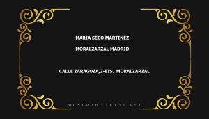 abogado Maria Seco Martinez en la localidad de Moralzarzal