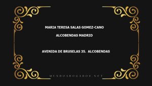 abogado Maria Teresa Salas Gomez-Cano en la localidad de Alcobendas