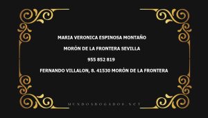 abogado Maria Veronica Espinosa Montaño en la localidad de Morón de la Frontera