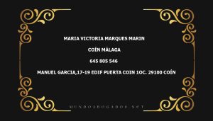 abogado Maria Victoria Marques Marin en la localidad de Coín